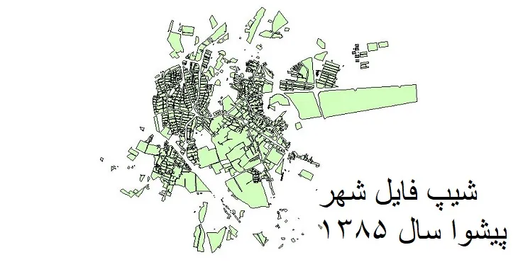 شیپ فایل بلوک آماری شهر پیشوا + خروجی اکسل