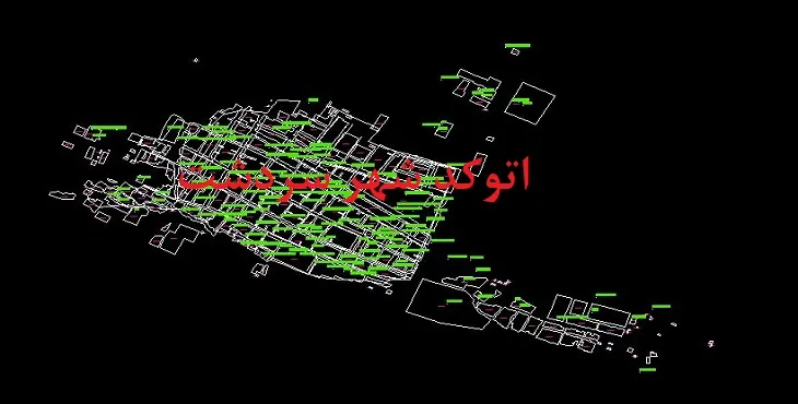 نقشه اتوکد شهر سردشت استان خوزستان