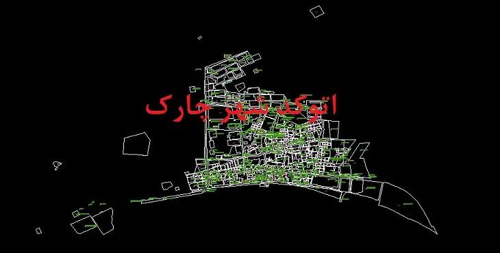 نقشه اتوکد شهر چارک