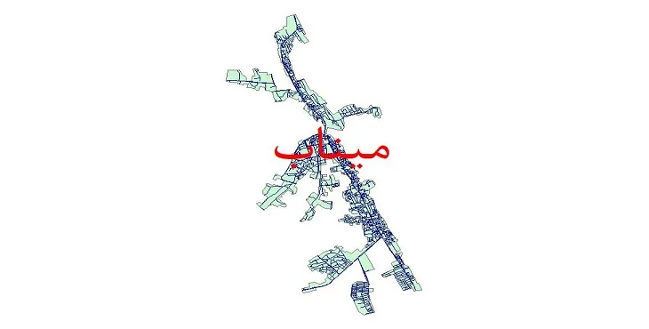 جدیدترین نقشه شیپ فایل شبکه معابر شهر میناب + pdf