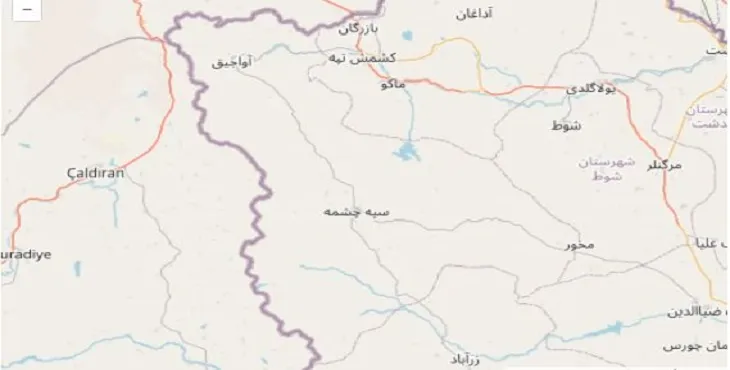 جدیدترین نقشه pdf شهرستان چالدران