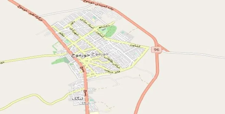 جدیدترین نقشه pdf شهر خورموج