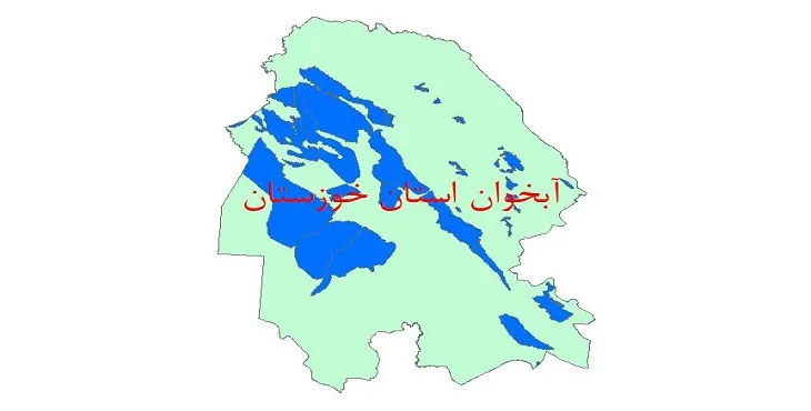 نقشه شیپ فایل آبخوان استان خوزستان