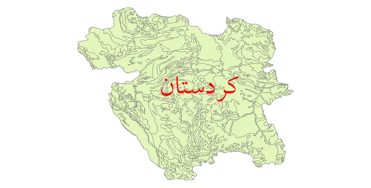 نقشه شیپ فایل زمین شناسی استان کردستان