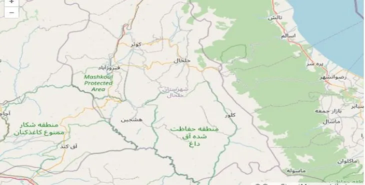 جدیدترین نقشه pdf شهرستان خلخال