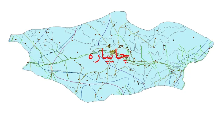 جدیدترین نقشه های شیپ فایل شهرستان چایپاره
