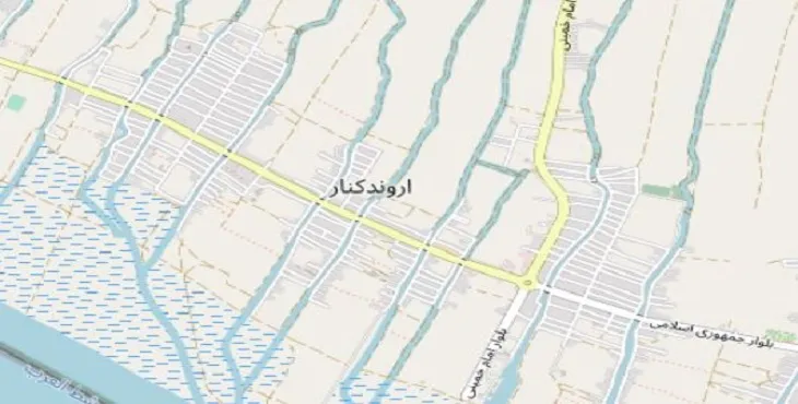 جدیدترین نقشه pdf شهر اروندکنار