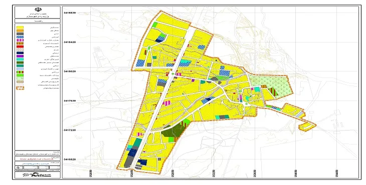 دانلود نقشه کاربری اراضی شهر محمدآباد هامون | وضع موجود+پیشنهادی
