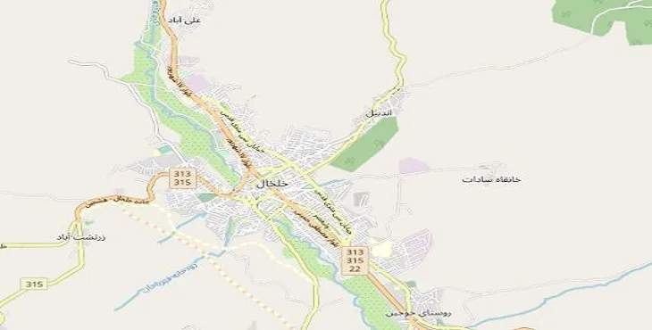 جدیدترین نقشه pdf شهر خلخال