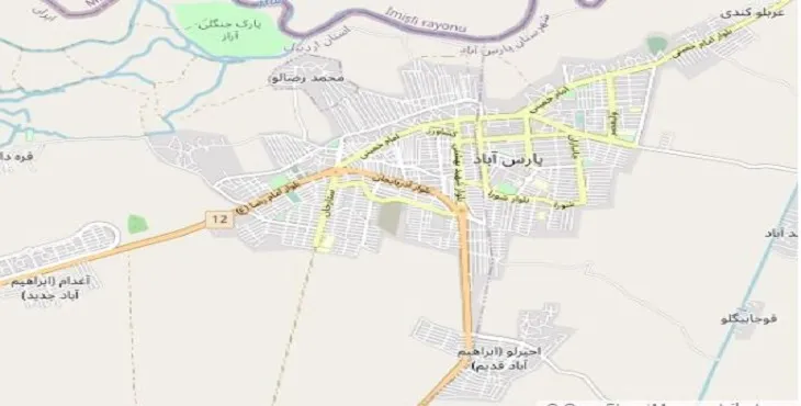 جدیدترین نقشه pdf شهر پارس آباد