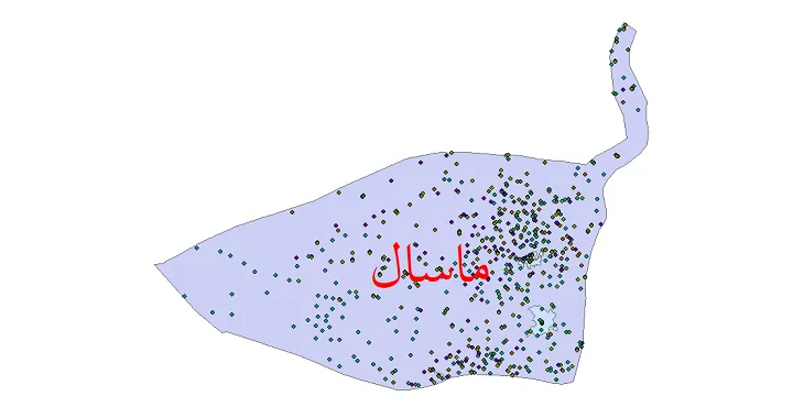 دانلود نقشه شیپ فایل جمعیت نقاط شهری و روستایی شهرستان ماسال از سال 1335 تا 1395