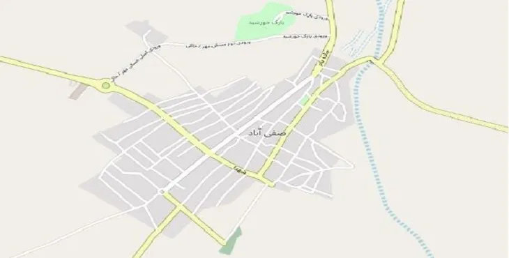 جدیدترین نقشه pdf شهر صفی آباد خراسان شمالی