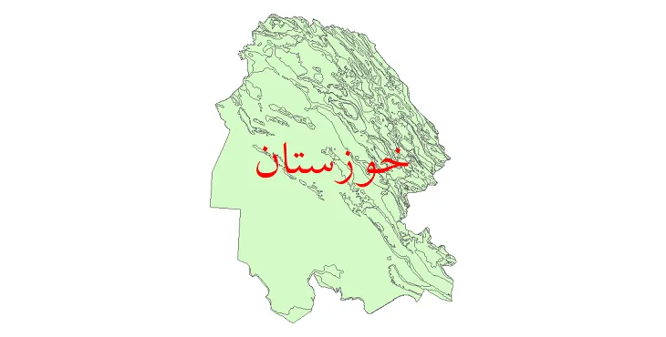 نقشه شیپ فایل زمین شناسی استان خوزستان