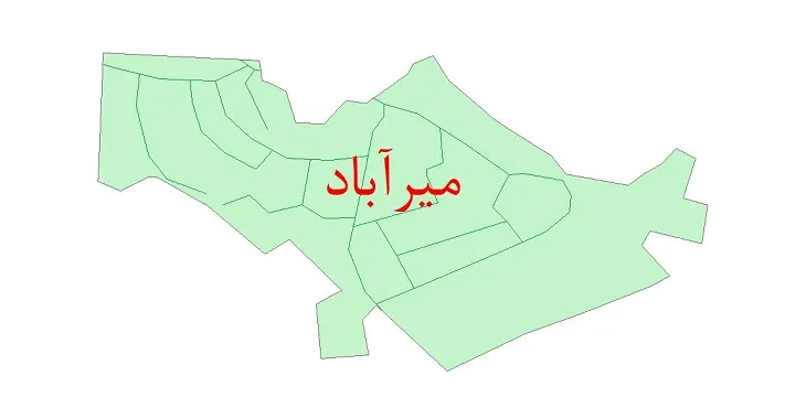 جدیدترین نقشه شیپ فایل شبکه معابر شهر میرآباد کرمانشاه + pdf