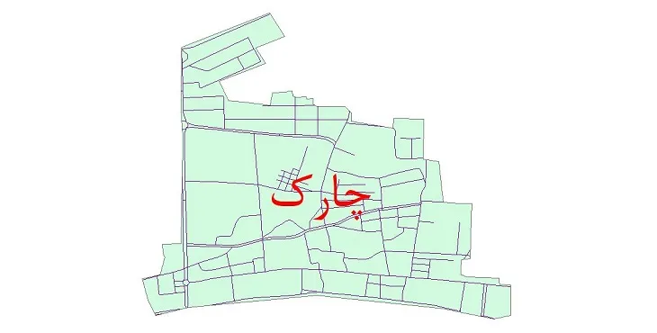 جدیدترین نقشه شیپ فایل شبکه معابر شهر چارک + pdf