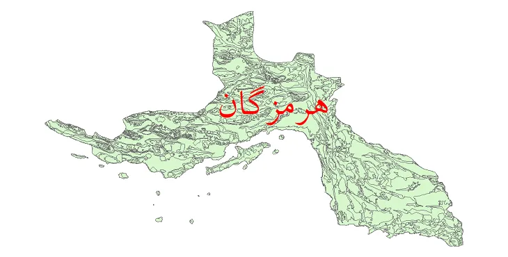 نقشه شیپ فایل زمین شناسی استان هرمزگان