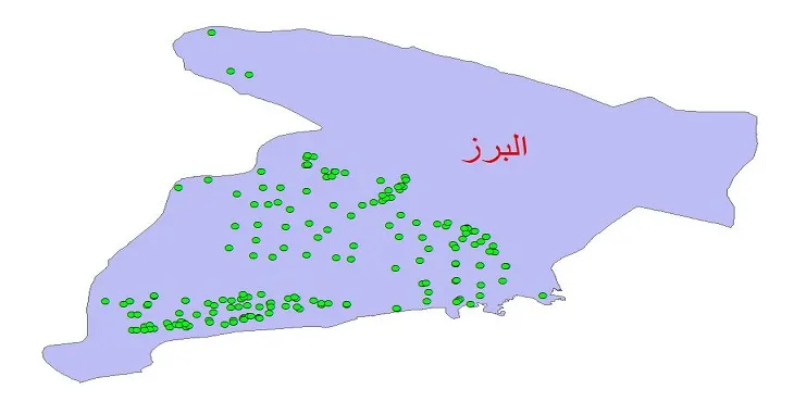 دانلود نقشه شیپ فایل (لایه GIS) کیفیت آب چاه های استان البرز