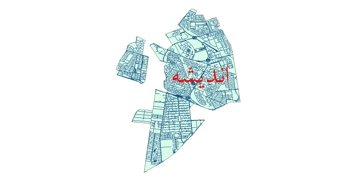 دانلود نقشه شیپ فایل شبکه معابر شهر اندیشه