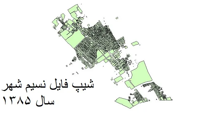 شیپ فایل بلوک آماری نسیم شهر + خروجی اکسل
