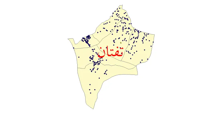 شیپ فایل تقسیمات سیاسی شهرستان تفتان + فایل pdf