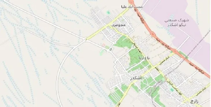 جدیدترین نقشه pdf شهر اشکذر