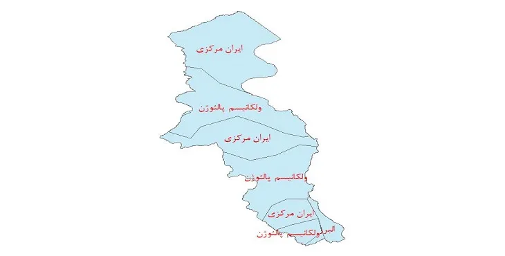 نقشه شیپ فایل ساختار زمین ساختی استان اردبیل