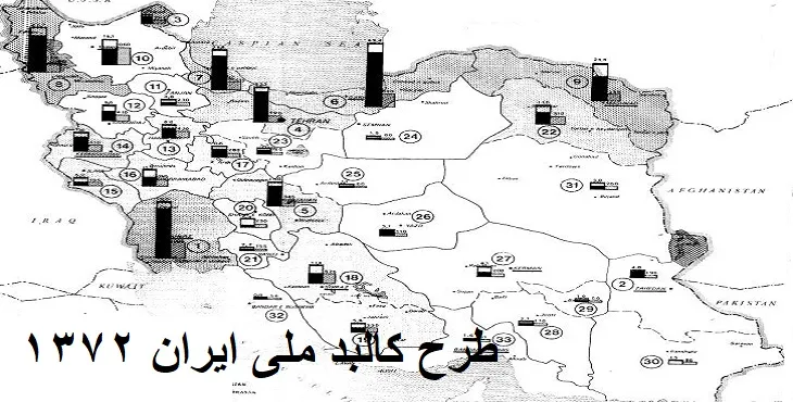 طرح کالبد ملی ایران سال 72