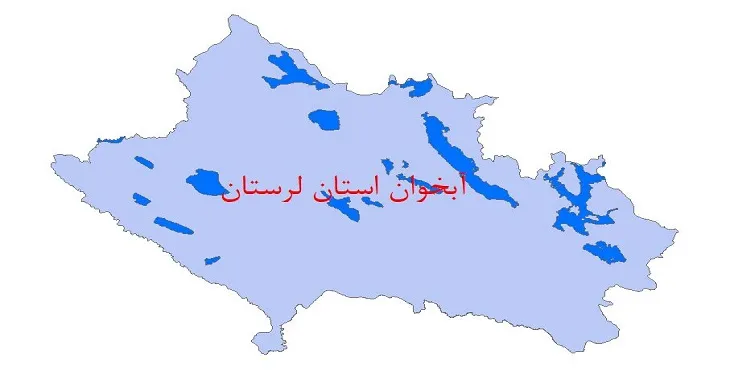 نقشه شیپ فایل آبخوان استان لرستان
