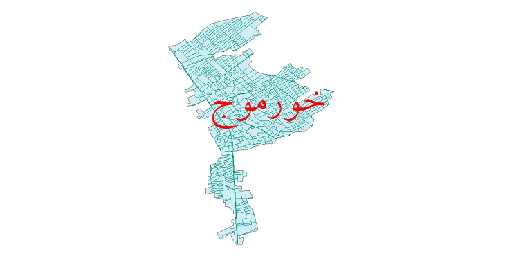 جدیدترین نقشه شیپ فایل شبکه معابر شهر خورموج + pdf