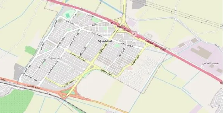 جدیدترین نقشه pdf شهر محمدیه