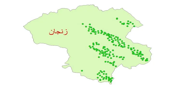 دانلود نقشه شیپ فایل کیفیت آب چاه های استان زنجان