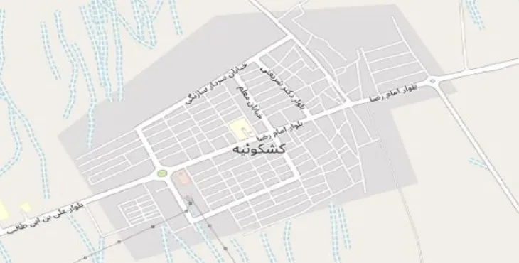 جدیدترین نقشه pdf شهر کشکوئیه رفسنجان