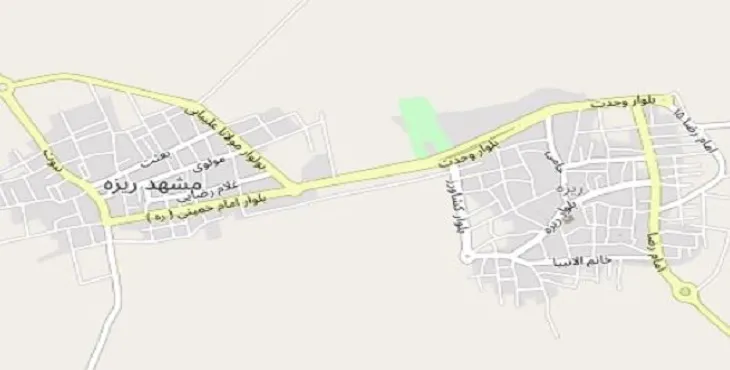 جدیدترین نقشه pdf شهر مشهدریزه