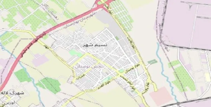 جدیدترین نقشه pdf نسیم شهر