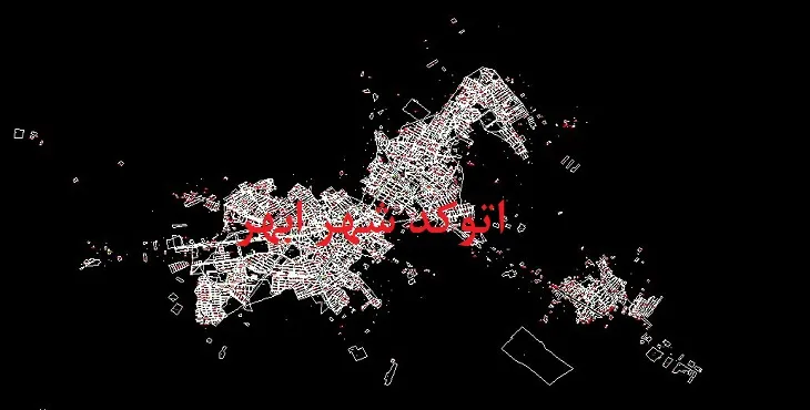 نقشه اتوکد شهر ابهر