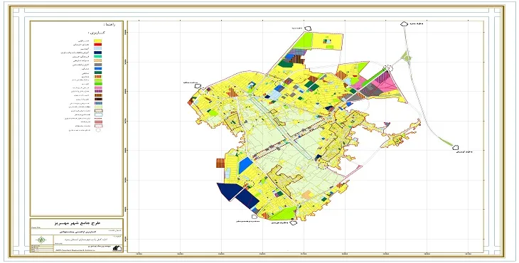 دانلود طرح جامع شهر مهریز سال 92 + آلبوم نقشه ها