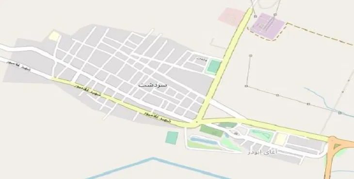 جدیدترین نقشه pdf شهر سردشت خوزستان