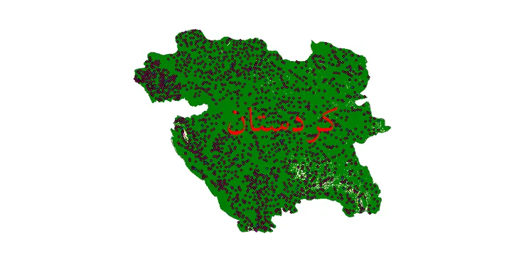 جدیدترین نقشه های شیپ فایل استان کردستان