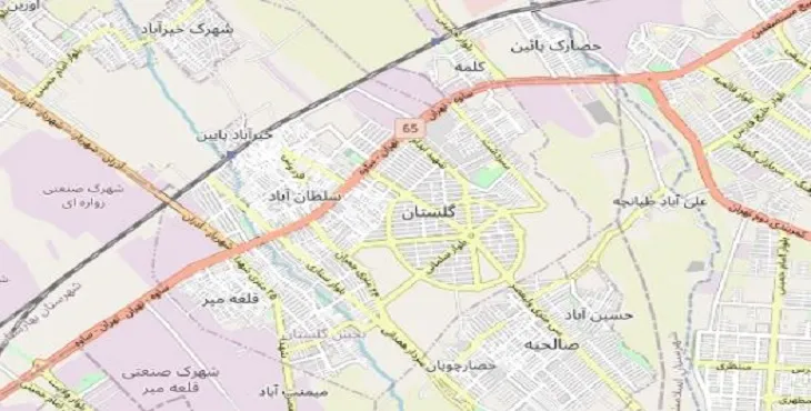 جدیدترین نقشه pdf شهر گلستان