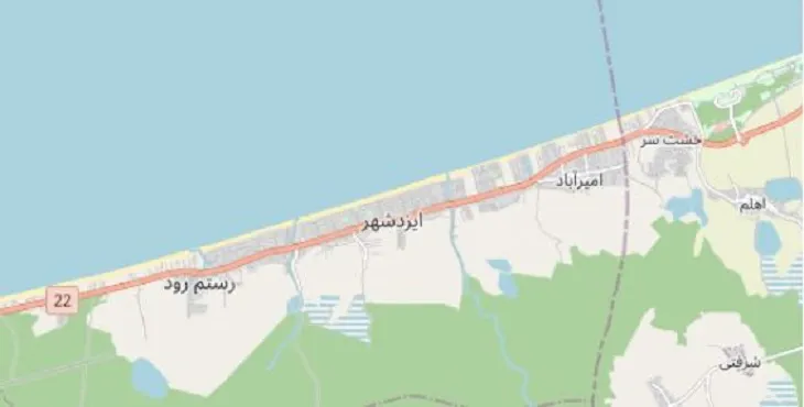 جدیدترین نقشه pdf شهر ایزدشهر
