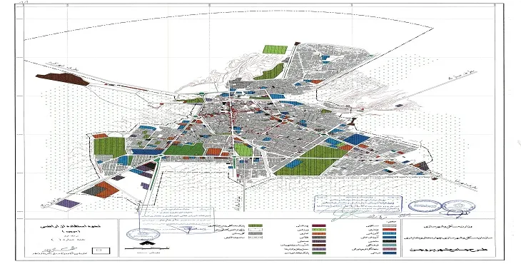 طرح جامع شهر بروجن سال 80 + نقشه ها