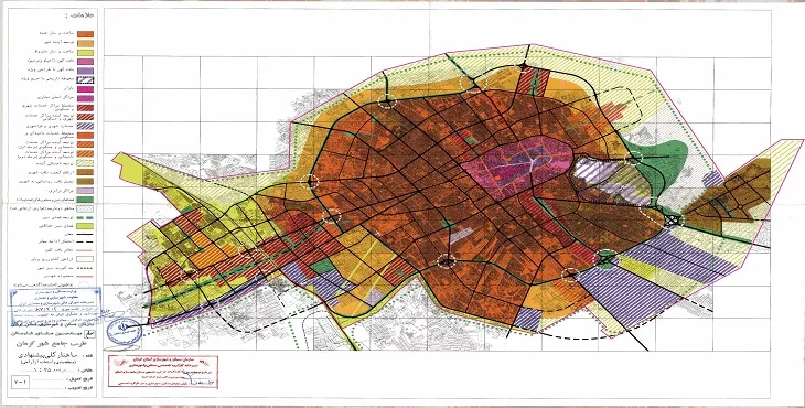 طرح جامع شهر کرمان سال 88 + نقشه ها