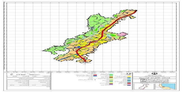 دانلود نقشه کاربری اراضی شهر گوراب زرمیخ | وضع موجود+پیشنهادی