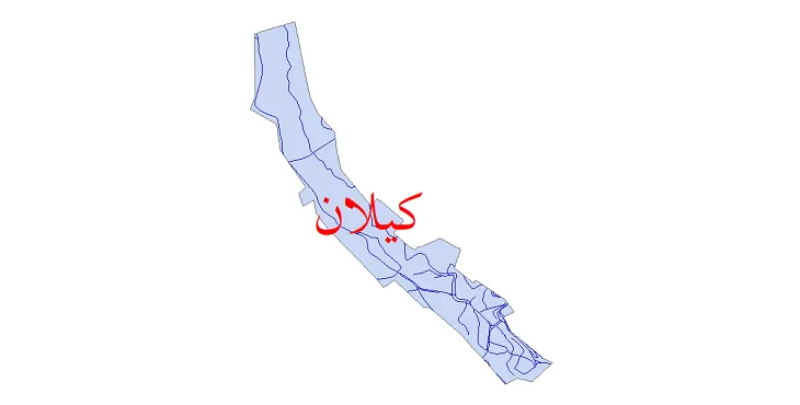 جدیدترین نقشه شیپ فایل شبکه معابر شهر کیلان + pdf