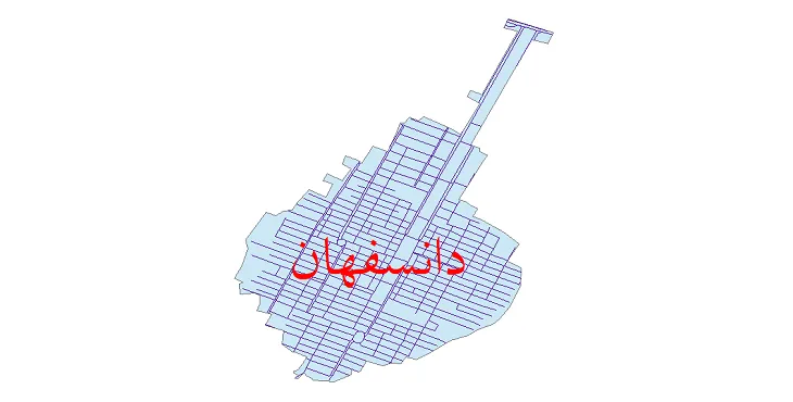 جدیدترین نقشه شیپ فایل شبکه معابر شهر دانسفهان + pdf
