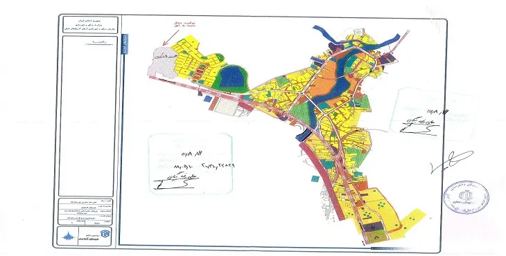 دانلود نقشه موقعیت مسکن مهر شهر بستان آباد سال 88