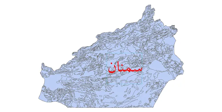 نقشه شیپ فایل زمین شناسی استان سمنان