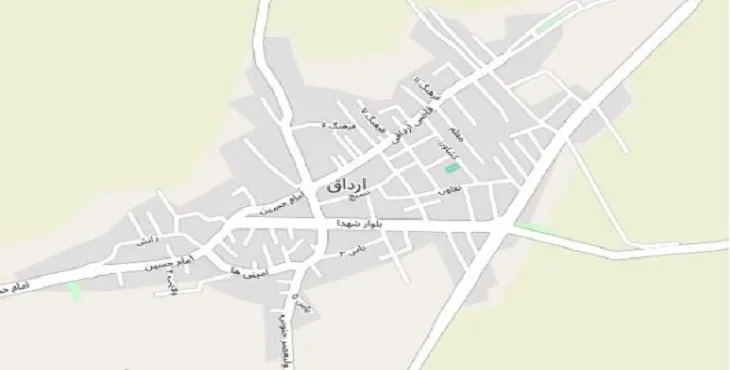 جدیدترین نقشه pdf شهر ارداق