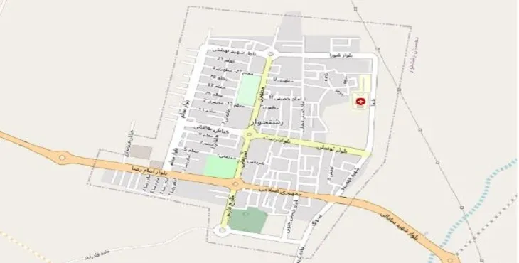 جدیدترین نقشه pdf شهر رشتخوار