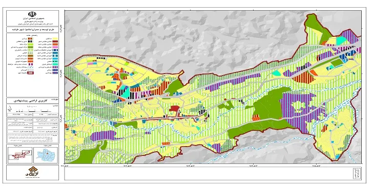 طرح جامع شهر طرقبه سال 94 + نقشه ها